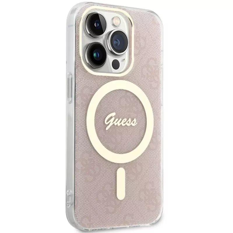 Custodia rigida Guess GUHMP15LH4STP per Apple iPhone 15 Pro 6,1