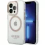 Custodia rigida Guess GUHMP15XHTRMD Metal Outline per Apple iPhone 15 Pro Max, oro, compatibile MagSafe