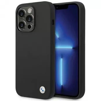 Custodia in silicone BMW BMHCP15XSILBK per iPhone 15 Pro Max 6,7