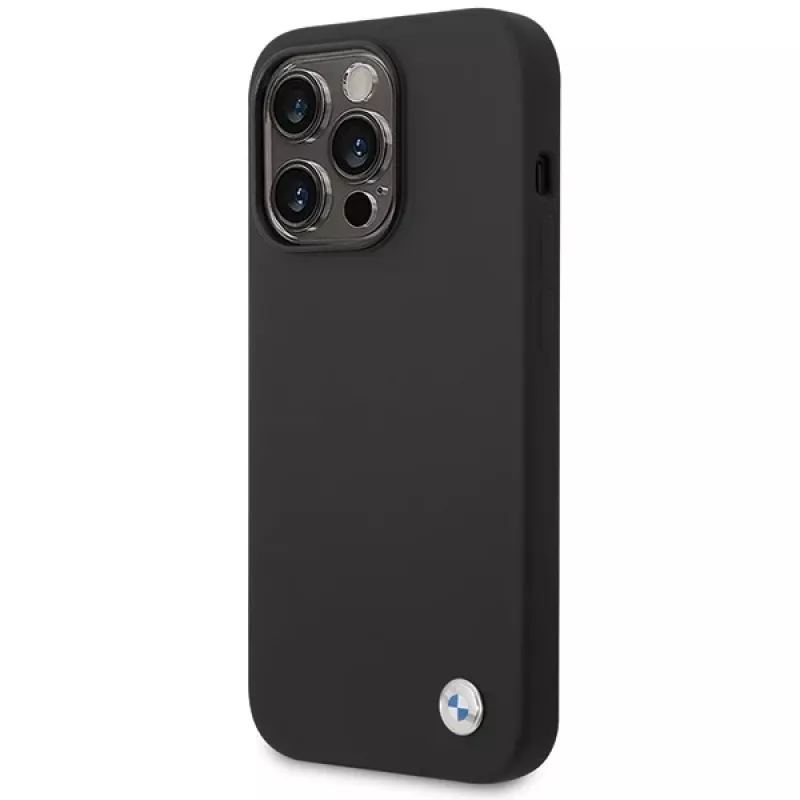 Custodia in silicone BMW BMHCP15XSILBK per iPhone 15 Pro Max 6,7