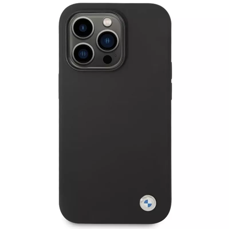 Custodia in silicone BMW BMHCP15XSILBK per iPhone 15 Pro Max 6,7