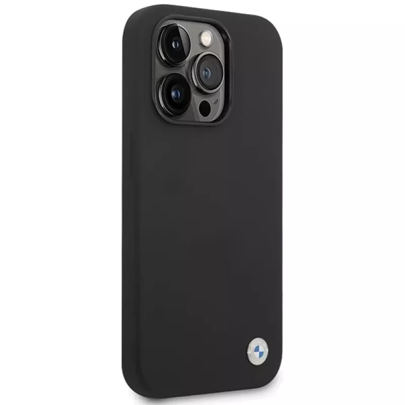 Custodia in silicone BMW BMHCP15XSILBK per iPhone 15 Pro Max 6,7