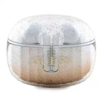 Auricolari Bluetooth TWS Guess Glitter Gradient con custodia di ricarica (oro)
