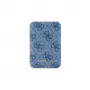 Power bank wireless Guess 5000mAh blu 4G pelle Metal Logo MagSafe 15W