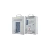 Power bank wireless Guess 5000mAh blu 4G pelle Metal Logo MagSafe 15W