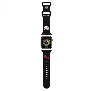 Cinturino in silicone per Apple Watch 38/40/41mm Hello Kitty HKAWMSCHBLK nero