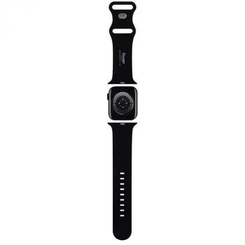 Cinturino in silicone per Apple Watch 42/44/45/49mm Hello Kitty HKAWLSCHBLK nero