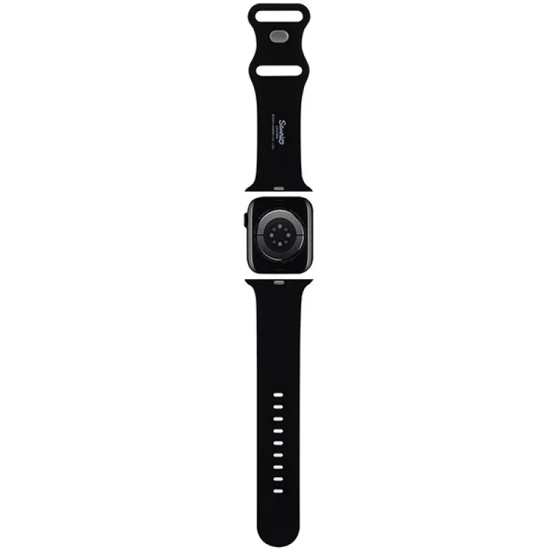 Cinturino in silicone per Apple Watch 42/44/45/49mm Hello Kitty HKAWLSCHBLK nero