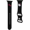 Cinturino in silicone per Apple Watch 42/44/45/49mm Hello Kitty HKAWLSCHBLK nero