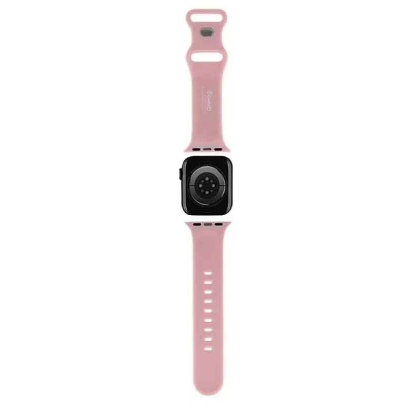 Cinturino in silicone per Apple Watch 42/44/45/49mm Hello Kitty HKAWLSCHBLP rosa