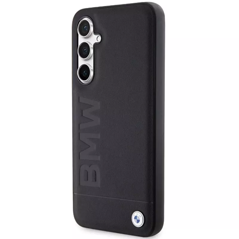 Custodia BMW in pelle Hot Stamp S23 FE S711 nero per Samsung Galaxy S23 FE