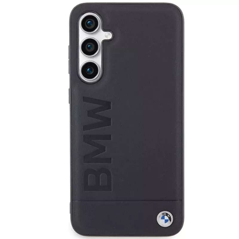 Custodia BMW in pelle Hot Stamp S23 FE S711 nero per Samsung Galaxy S23 FE