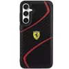 Custodia rigida Ferrari FEHCS23FEPTWK S23 FE S711 Twist Metal Logo nero