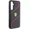Custodia rigida Ferrari FEHCS23FEPTWK S23 FE S711 Twist Metal Logo nero