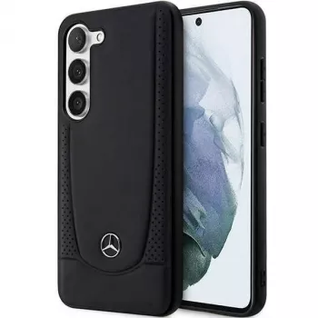 Custodia rigida Mercedes-Benz S23 FE in pelle Urban nero per Samsung Galaxy S23 FE