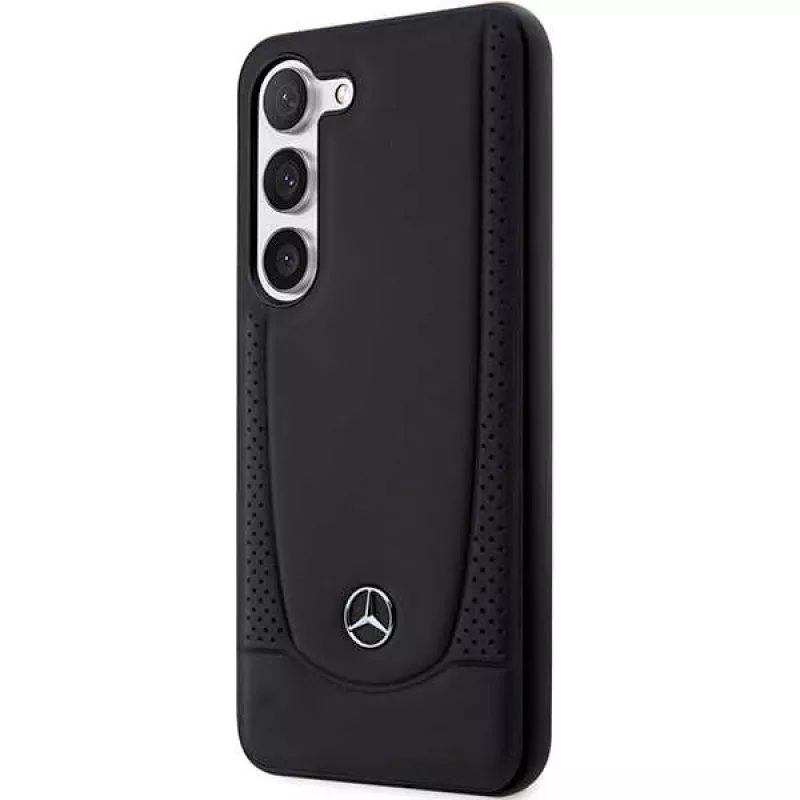 Custodia rigida Mercedes-Benz S23 FE in pelle Urban nero per Samsung Galaxy S23 FE