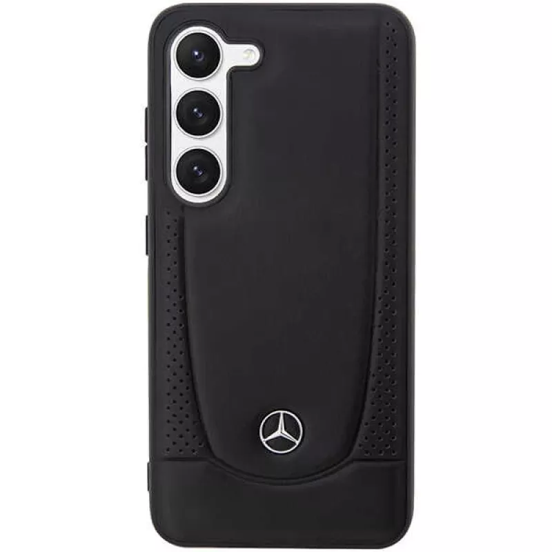 Custodia rigida Mercedes-Benz S23 FE in pelle Urban nero per Samsung Galaxy S23 FE