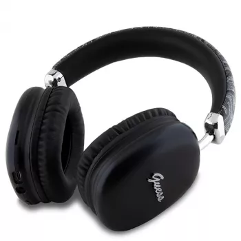 Cuffie on-ear Bluetooth Guess Gcube Metallic Script Logo nero