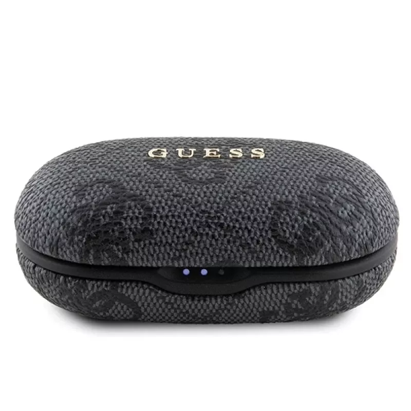 Guess 4G Metal Logo Auricolari Bluetooth TWS ENC con custodia di ricarica (nero)