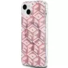 Guess GUHMP15SHGCUSTGP GCube Custodia rigida per iPhone 15/14/13 6,1 inch rosa IML MagSafe