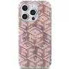 Guess GUHMP15LHGCUSTGP iPhone 15 Pro 6,1 inch Custodia rigida IML GCube MagSafe rosa