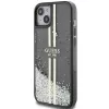 Guess GUHCP15MLFCSEGK Liquid Glitter Gold Stripes Custodia rigida per iPhone 15 Plus / 14 Plus 6,7