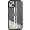 Guess GUHCP15MLFCSEGK Liquid Glitter Gold Stripes Custodia rigida per iPhone 15 Plus / 14 Plus 6,7