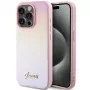 Guess GUHCP15XPSAIRSP Saffiano Iridescent Script Custodia rigida per Apple iPhone 15 Pro Max 6,7