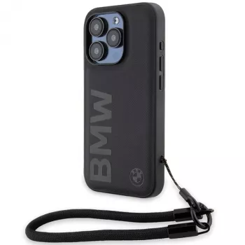 BMW Signature Leather Custodia rigida per iPhone 15 Pro Max 6,7