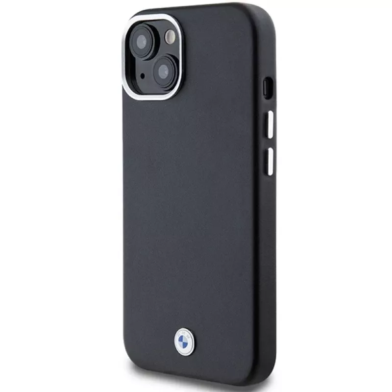 BMW M Collection Signature Wrapped Metal Custodia MagSafe per iPhone 15 Plus / 14 Plus - nero