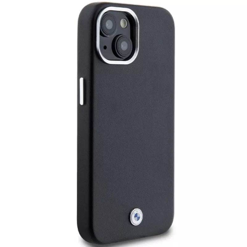 BMW M Collection Signature Wrapped Metal Custodia MagSafe per iPhone 15 Plus / 14 Plus - nero