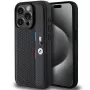 BMW Perforated Tricolor Line Custodia rigida per Apple iPhone 15 Pro 6.1 nero