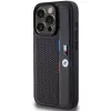 BMW Perforated Tricolor Line Custodia rigida per Apple iPhone 15 Pro 6.1 nero