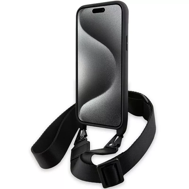 BMW M Edition Carbon Stripe & Strap Custodia rigida per iPhone 15 Plus / 14 Plus 6,7