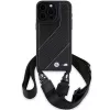 BMW BMHCP15L23PSCCK iPhone 15 Pro 6.1 Custodia rigida nero M Edition Carbon Stripe & Strap