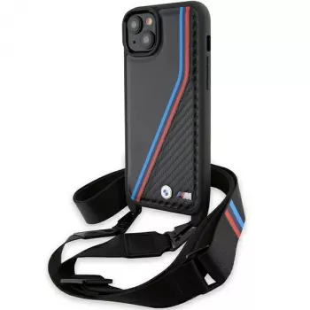 BMW M Edition Carbon Tricolor Lines Custodia rigida per iPhone 15 Plus / 14 Plus 6,7