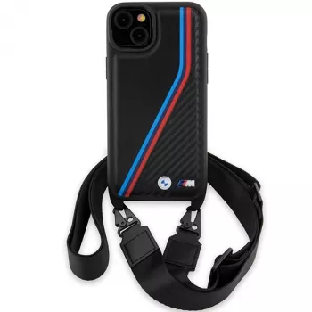 BMW M Edition Carbon Tricolor Lines Custodia rigida per iPhone 15 Plus / 14 Plus 6,7