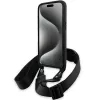 BMW M Edition Carbon Tricolor Lines Custodia rigida con cinturino per Apple iPhone 15 Pro Max 6,7