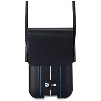 BMW Custodia per telefono Blue Stripes nera