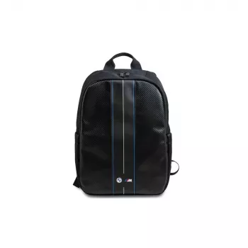 BMW BMBP15COMSCAKL 16 zaino nero Carbon Blue Stripes