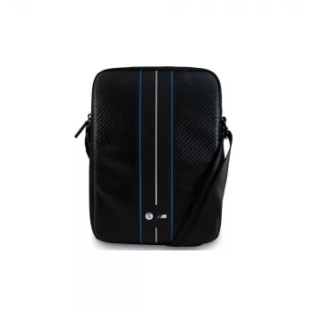 BMW BMTB10COMSCAKL 10 Borsa per laptop nera/Carbon Blue Stripes