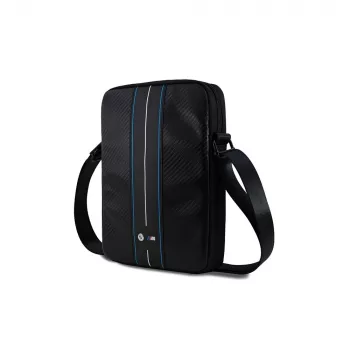 BMW BMTB10COMSCAKL 10 Borsa per laptop nera/Carbon Blue Stripes