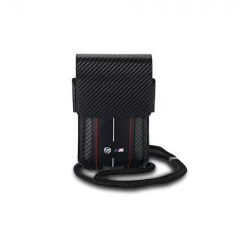 BMW borsa portafoglio per iPhone 15 Pro Max - nero Carbon Red Stripes