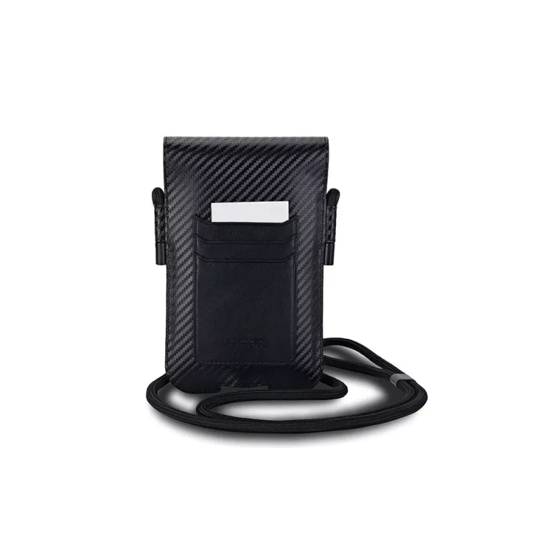 BMW borsa portafoglio per iPhone 15 Pro Max - nero Carbon Red Stripes