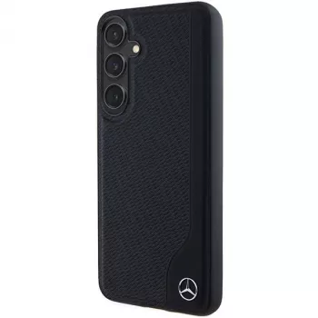 Mercedes-Benz MEHMS24S23RBGVK S24 S921 custodia rigida in pelle nera Debossed Line MagSafe per Samsung Galaxy S24