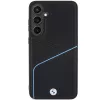 BMW Signature Leather Textured & Line custodia rigida MagSafe per Samsung Galaxy S24, nero