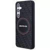 AMG AMHMS24S23SMRK custodia rigida in silicone Carbon Pattern MagSafe per Samsung Galaxy S24 (S921) nero