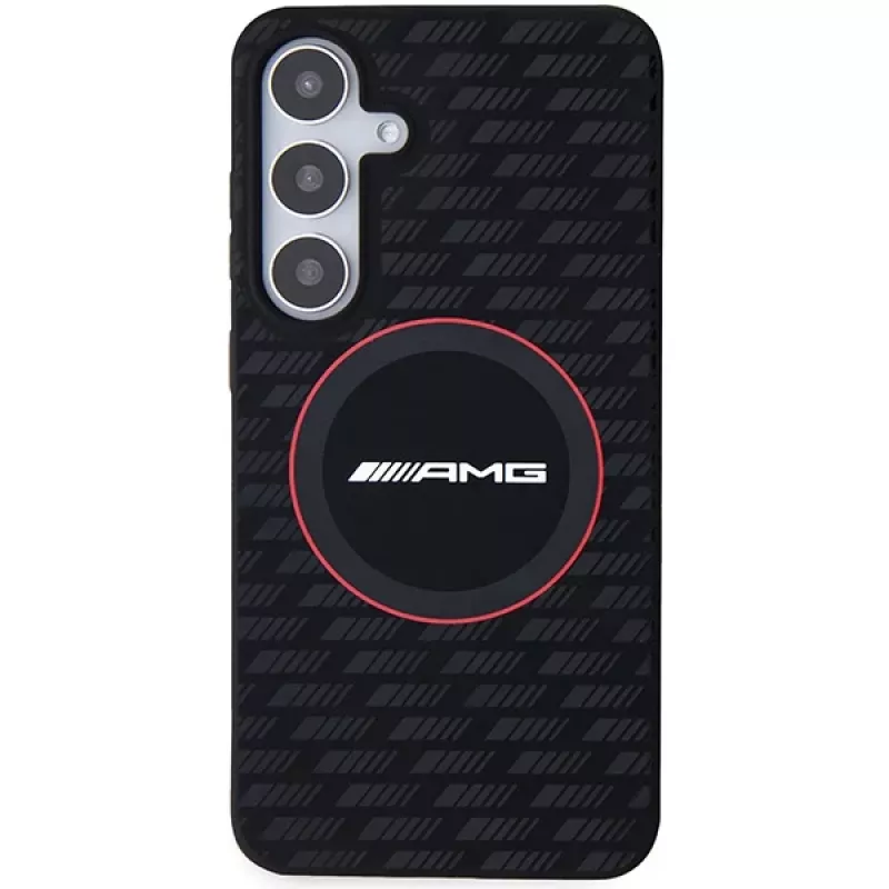 AMG AMHMS24M23SMRK custodia rigida in silicone Carbon Pattern MagSafe per Samsung Galaxy S24+ (SM-S926) - nero