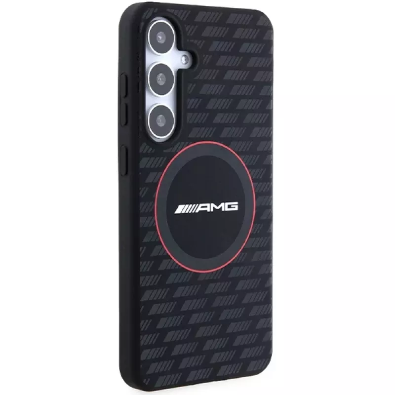 AMG AMHMS24M23SMRK custodia rigida in silicone Carbon Pattern MagSafe per Samsung Galaxy S24+ (SM-S926) - nero