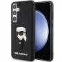 Karl Lagerfeld KLHCS24S3DRKINK S24 S921 custodia rigida nera 3D Rubber Ikonik per Samsung Galaxy S24